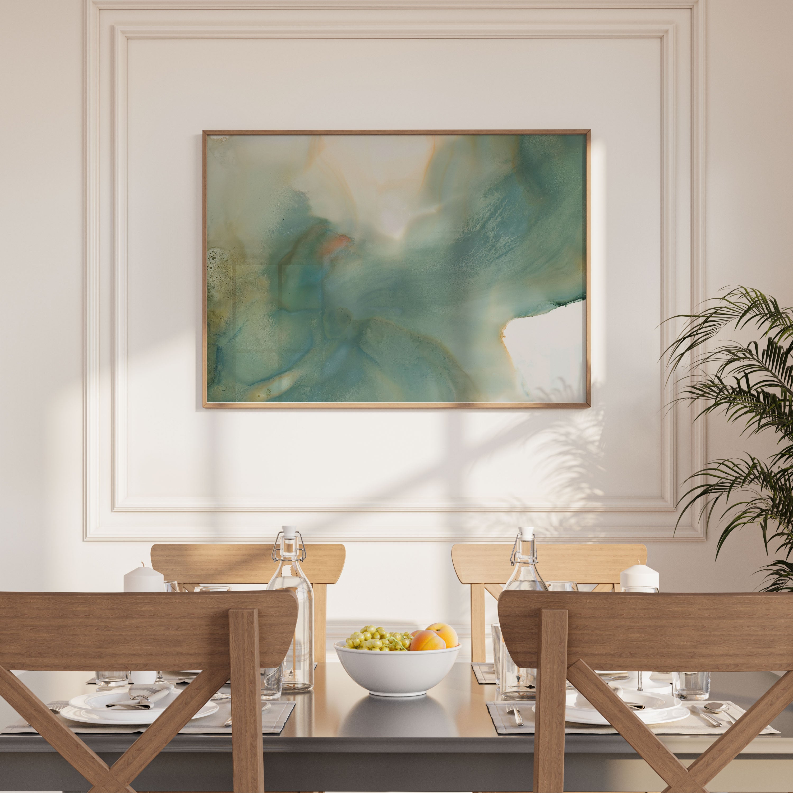 Where to Display Soothing Abstract Art for a Calming Home Environment